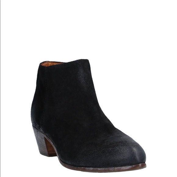 Moma Shoes - MOMA Suede Booties Black Suede Made in Italy 8